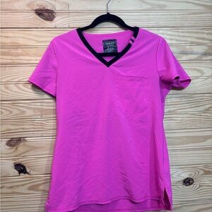 Cherokee Women's Pink V-Neck Scrub Top